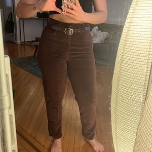 Brown corduroy pants